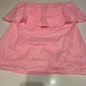 Lilly Pulitzer Wiley tube top, Coral Reef tint